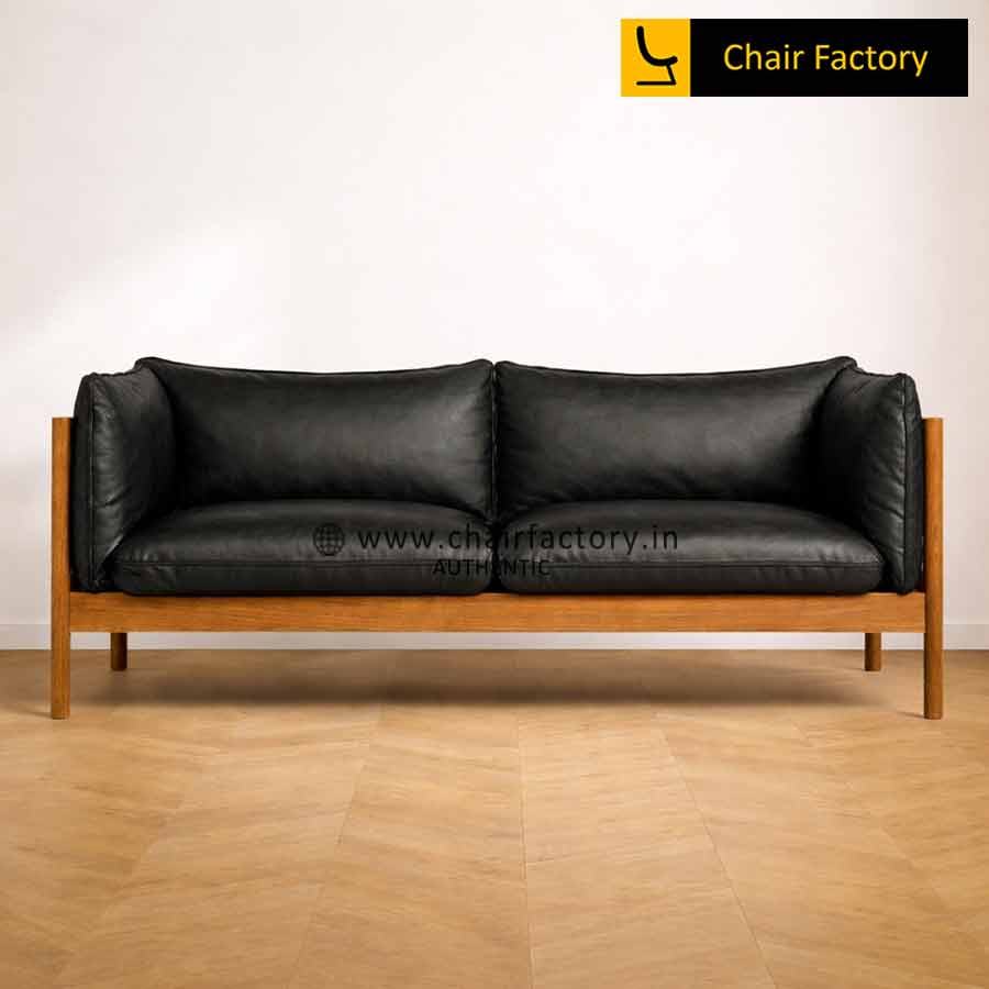 Elementa Woodwok Black LC3 Designer Sofa